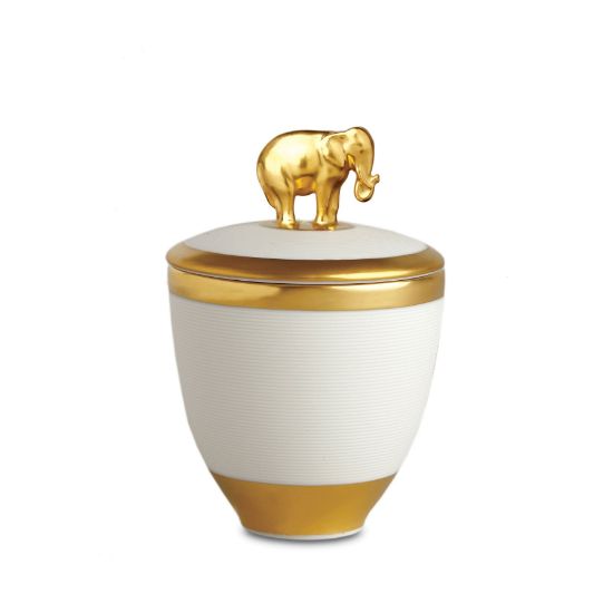 Picture of L'Objet Candle Elephant White 500g