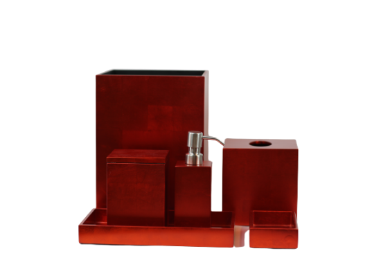 Picture of Etre Medium Orange Bath Accessories Set