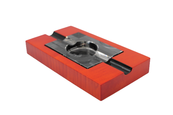 Picture of Etre Cigar Ashtray Tabby Piano Lacquered Red